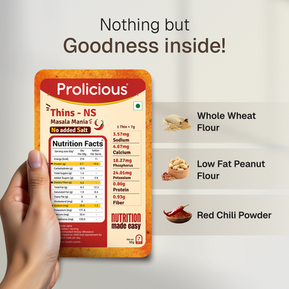 Masala Mania Thins | No Added Salt | Jain