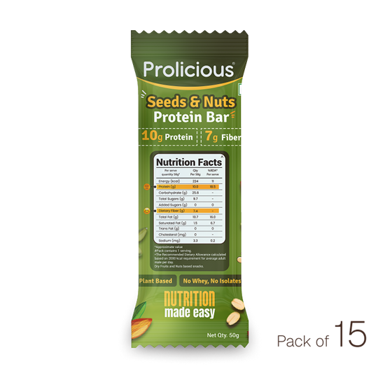Seeds & Nuts Protein Bar