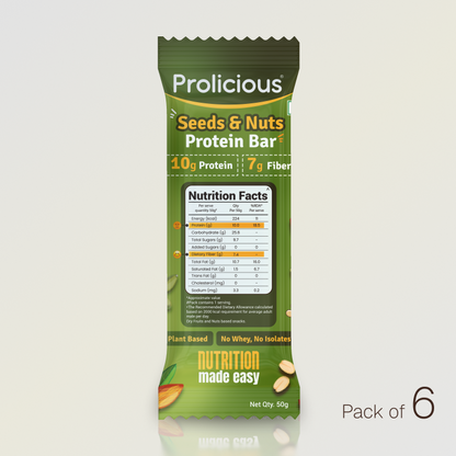 Seeds & Nuts Protein Bar | 10g Natural Protein