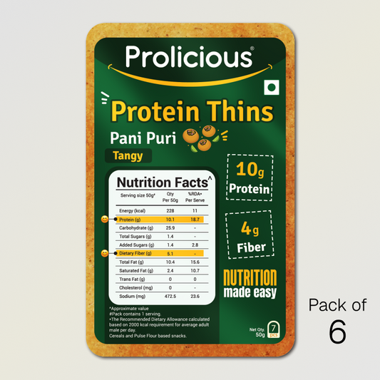 Pani Puri Protein Thins | 10g Natural Protein