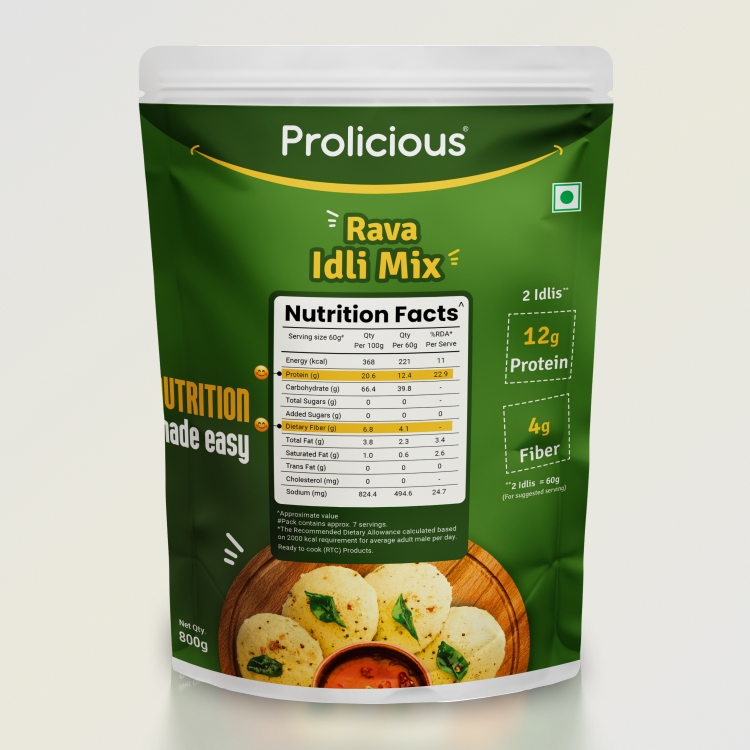 Rava Idli Mix | 12g Natural Protein