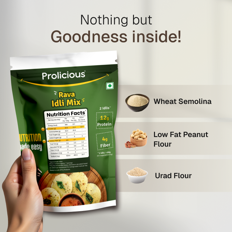 Rava Idli Mix | 12g Natural Protein