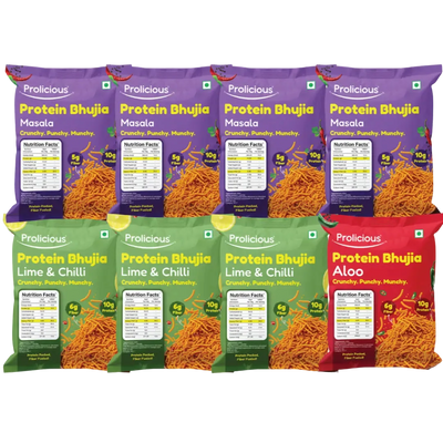 Mixed Protein Bhujia- Pack of 8